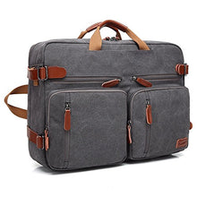 Carica l'immagine nel visualizzatore di Gallery, CoolBELL Borsa Multi-Funzione, Convertibile, da 17,3 Pollici, Grigio Scuro