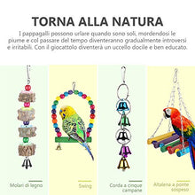 Carica l'immagine nel visualizzatore di Gallery, Zacro Giochi per Uccelli pappagalli, 7 Pezzi Giocattoli da Masticare,...