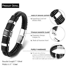 Carica l'immagine nel visualizzatore di Gallery, Halukakah Bambini ● Solo Junior ● Bracciale Ragazzo Maschio in Vera Pelle... - Ilgrandebazar