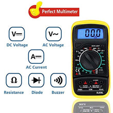 Carica l'immagine nel visualizzatore di Gallery, Tester multimetro digitale XL830L con retroilluminazione LCD - Misuratore di... - Ilgrandebazar