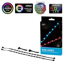 Carica l'immagine nel visualizzatore di Gallery, DeepCool DP-LED-RGB200EX, Striscia LED RGB per scheda madre, RGB200EX, Nero - Ilgrandebazar