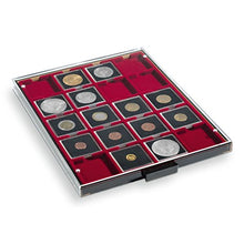 Carica l'immagine nel visualizzatore di Gallery, Leuchtturm 310511 coin box 20 square compartments 50 x 50 mm smoke coloured - Ilgrandebazar