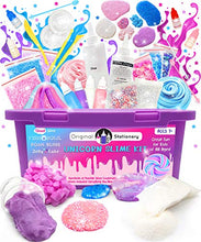 Carica l'immagine nel visualizzatore di Gallery, Original Stationery Kit Completo per Slime Unicorno – Laboratorio per...