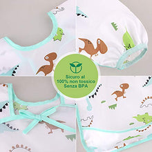 Carica l'immagine nel visualizzatore di Gallery, Lictin 5 pezzi Bavaglino a Manica Lunga - Impermeabile Unisex per M - Ilgrandebazar