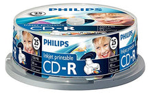 Carica l'immagine nel visualizzatore di Gallery, Philips 103164 25 x CD-R - 700MB / 80min, printabile