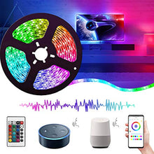 Carica l'immagine nel visualizzatore di Gallery, Striscia LED WIFI Alexa 5M con Telecomando, REETWO Strisce Musicale, 5m