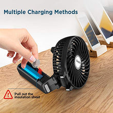 Carica l'immagine nel visualizzatore di Gallery, EasyAcc  EasyULT  Mini Ventilatore Portatile USB, 2600mAh Batteria 2600mah, Nero