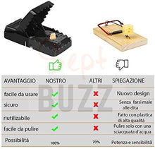 Carica l'immagine nel visualizzatore di Gallery, Potenti Trappole A Scatto Per Topi 2° Generazione Rinforzata topicida Con...