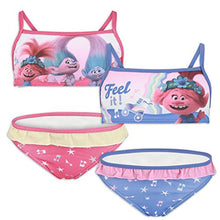 Carica l'immagine nel visualizzatore di Gallery, DreamWorks Trolls 2 - Bambina - Costume da Bagno Bikini 2 5 anni, 1915 Blu