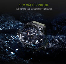 Carica l'immagine nel visualizzatore di Gallery, Orologio da uomo, sportivo, impermeabile, digitale, con LED, grande cassa,... - Ilgrandebazar