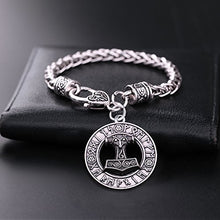 Carica l'immagine nel visualizzatore di Gallery, Charm ciondolo a forma di martello Thor Hammer Mjolnir Viking amuleto... - Ilgrandebazar