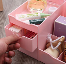 Carica l'immagine nel visualizzatore di Gallery, Uncluttered Designs Porta Cosmetici con Cassetti (Rosa) 2 cassetti, Rosa