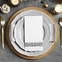 Carica l'immagine nel visualizzatore di Gallery, Asciugamani usa e getta e tovaglioli decorativi da bagno, 100pcs, Silver 01 - Ilgrandebazar