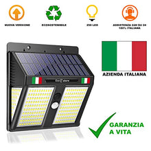 Carica l'immagine nel visualizzatore di Gallery, 【GARANZIA A VITA】Luce Solare LED Esterno, EcoFuture 250 LED, Lampada Solare...
