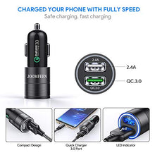 Carica l'immagine nel visualizzatore di Gallery, JOOMFEEN Caricabatteria Auto USB C,Quick Charge 3.0+2.4A 30W Caricatore... - Ilgrandebazar