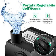 Carica l'immagine nel visualizzatore di Gallery, OMORC Pompa Acqua Acquario, d'Acqua Nessun Rumore, Piccola nero - Ilgrandebazar
