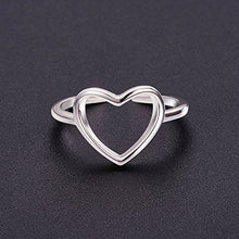 Carica l'immagine nel visualizzatore di Gallery, SHEGRACE Semplice Anello Aperto Regolabile da Donna in Argento A1: Platino - Ilgrandebazar