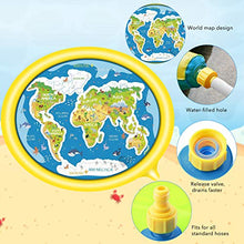 Carica l'immagine nel visualizzatore di Gallery, Hangrui Tappetino Gioco d'Acqua per Bambini, 180cm Ovale di Giallo