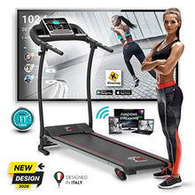 Carica l'immagine nel visualizzatore di Gallery, Tapis ROULANT Elettrico Pieghevole Bluetooth (1800 W / 2,5HP Picco), App...