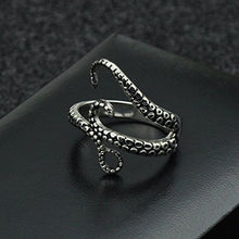 Carica l'immagine nel visualizzatore di Gallery, BODYA Punk Gotico in Acciaio Inox Octopus Tentacle Ring Squid Kraken... - Ilgrandebazar