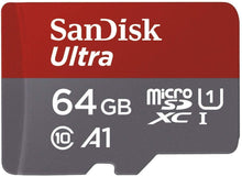 Carica l'immagine nel visualizzatore di Gallery, SanDisk Ultra Scheda di Memoria MicroSDXC da 64 GB e 64 GB, Grigio, Rosso