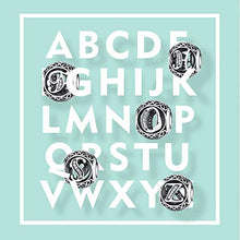 Carica l'immagine nel visualizzatore di Gallery, NINGAN Vintage Ciondolo con Lettera Dell'alfabeto in Argento A - Ilgrandebazar