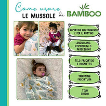 Carica l'immagine nel visualizzatore di Gallery, Mussole Neonato Bamboo 100% Biologico, 3 Copertine In Mussola, 120x120,...
