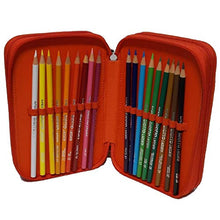 Carica l'immagine nel visualizzatore di Gallery, Astuccio scuola Ferrari 3 zip-scomparti originale, completo di cancelleria,...