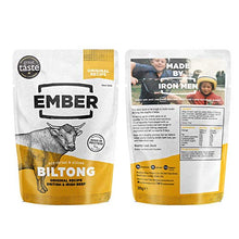 Carica l'immagine nel visualizzatore di Gallery, Ember Biltong – Carne Secca Beef Jerky Originale – Snack Proteico Tascabile,...