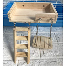 Carica l'immagine nel visualizzatore di Gallery, Mqforu, giocattolo da masticare per criceti, giocattoli in legno 3 pezzi.