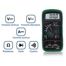 Carica l'immagine nel visualizzatore di Gallery, Zacro Mini Multimetro Digitale Elettrico Portatile per Tensione e Corrente...