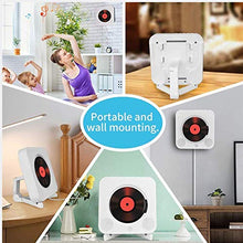 Carica l'immagine nel visualizzatore di Gallery, Lettore CD portatile con altoparlanti HiFi integrati da parete CD-White