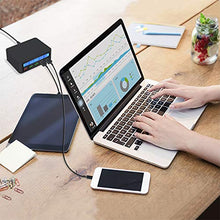 Carica l'immagine nel visualizzatore di Gallery, Caricabatterie USB QC 50W con Schermo LCD costituito da 4 Porte 818 Black - Ilgrandebazar