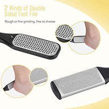 Carica l'immagine nel visualizzatore di Gallery, AGPTEK Kit Pedicure Professionale da 18 Pezzi Lime in Acciaio Inossidabile...