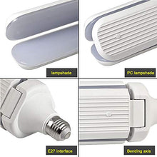 Carica l'immagine nel visualizzatore di Gallery, DASKOO E27 LED lampada pieghevole di ricambio per 360 W lampade alogene 45 W...