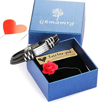 Carica l'immagine nel visualizzatore di Gallery, Gkmamrg Padre Tags Regalo da Uomo, Bracciale con Dad Silicone Bracciali 21cm