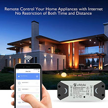 Carica l'immagine nel visualizzatore di Gallery, eMylo Smart WiFi Interruttore luce Relè wireless 220V 2 1 pack - Ilgrandebazar