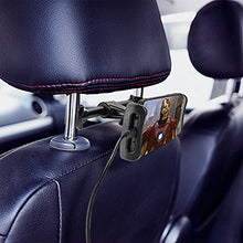 Carica l'immagine nel visualizzatore di Gallery, Tryone Supporto Tablet Poggiatesta Auto, supporto per tablet sedile Nero