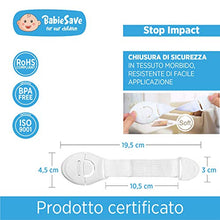 Carica l'immagine nel visualizzatore di Gallery, [12 Pezzi] Bambino Chiusure di Sicurezza Armadio, Fascia Morbida 12p.chiusure