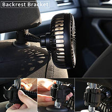 Carica l'immagine nel visualizzatore di Gallery, DIKI Ventilatore Auto, USB Ventola per Auto A 3 velocità Ventola...