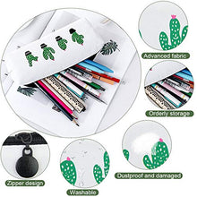 Carica l'immagine nel visualizzatore di Gallery, Favengo, 6 astucci in tela per matite con cactus, portamonete, borsetta per...