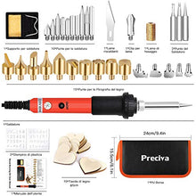 Carica l'immagine nel visualizzatore di Gallery, 45 Pezzi Kit Pirografia Legno,Preciva 60W Portatile Arancione - Ilgrandebazar