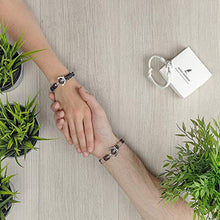 Carica l'immagine nel visualizzatore di Gallery, Wind Passion Bracciale Large ( Wrist size: 17.5 - 19.4 cm ), Black pearl - Ilgrandebazar