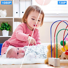 Carica l'immagine nel visualizzatore di Gallery, MYPIN - Telecamera IP per bambini, WiFi, 1080p, interni e interni, con...