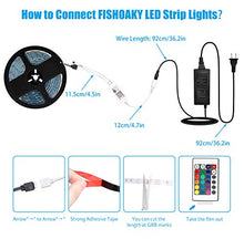 Carica l'immagine nel visualizzatore di Gallery, FISHOAKY WIFI Striscia LED, 5M RGB LED Strip Alexa 5m