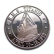 Carica l'immagine nel visualizzatore di Gallery, Moneta da collezione Titanic bianca commemorativa e