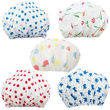 Carica l'immagine nel visualizzatore di Gallery, com-four® 5X Cuffia per Doccia Impermeabile Proteggere 05 Pezzi - Mescola - Ilgrandebazar