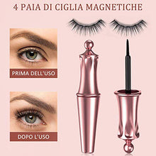 Carica l'immagine nel visualizzatore di Gallery, Ciglia Magnetiche, 2020 Escalation Finte Magnetiche e Set Di Eyeliner...