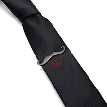 Carica l'immagine nel visualizzatore di Gallery, HONEY BEAR Barba Sottile Fermacravatta per Uomo/Ragazzi Nero 5.6cm - Ilgrandebazar