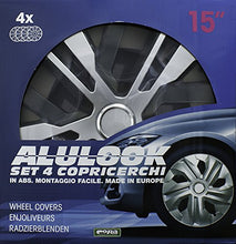 Carica l'immagine nel visualizzatore di Gallery, CORA 41445 Box 4 Alulook Raven Mix Copricerchi, 15" 15 Pollici